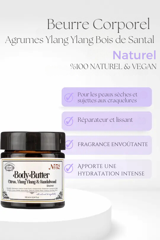Beurre Corporel / Agrumes Ylang Ylang Bois de Santal 100ml